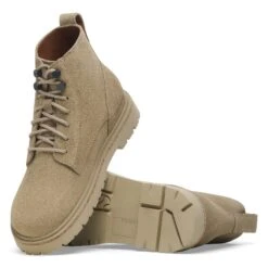 Birkenstock Highwood Lace Mid Women Suede Leather Taupe -Birkenstock Sale Store 1028921 sole