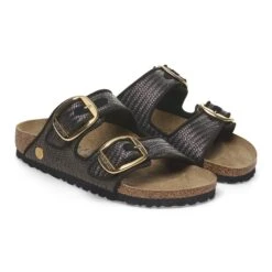 Birkenstock Arizona Big Buckle Textile Raffia Black 13 Birkenstock Arizona Big Buckle Textile Raffia Black -Birkenstock Sale Store 1029033 pair