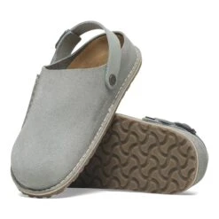 Birkenstock Lutry Premium Suede Suede Leather Pure Sage -Birkenstock Sale Store 1029051 sole