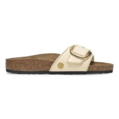 Birkenstock Madrid Big Buckle Raffia Textile Raffia Naturale -Birkenstock Sale Store 1029063 side