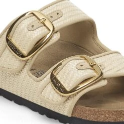 Birkenstock Arizona Big Buckle Textile Raffia Naturale 13 Birkenstock Arizona Big Buckle Textile Raffia Naturale -Birkenstock Sale Store 1029071 detail 1