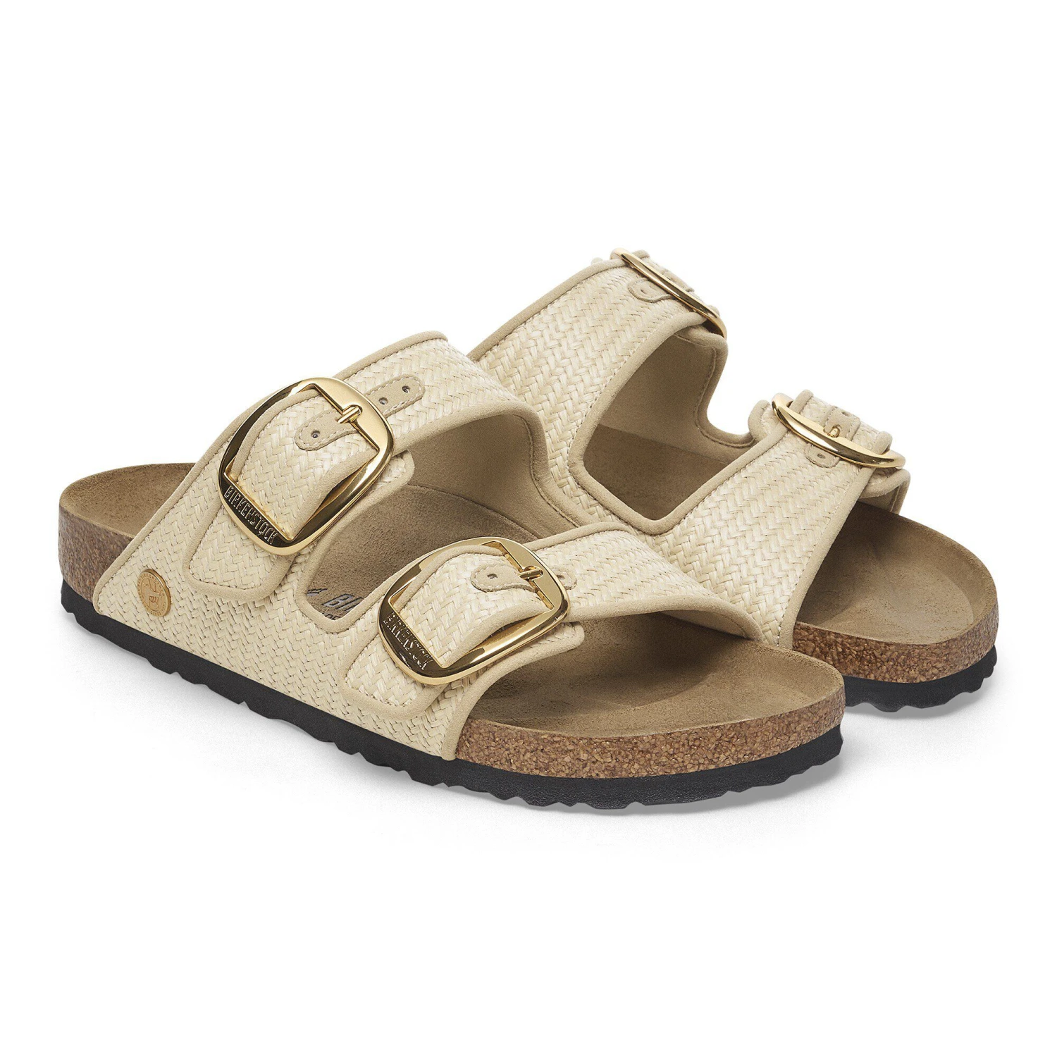Birkenstock Arizona Big Buckle Textile Raffia Naturale 5 Birkenstock Arizona Big Buckle Textile Raffia Naturale - Image 5