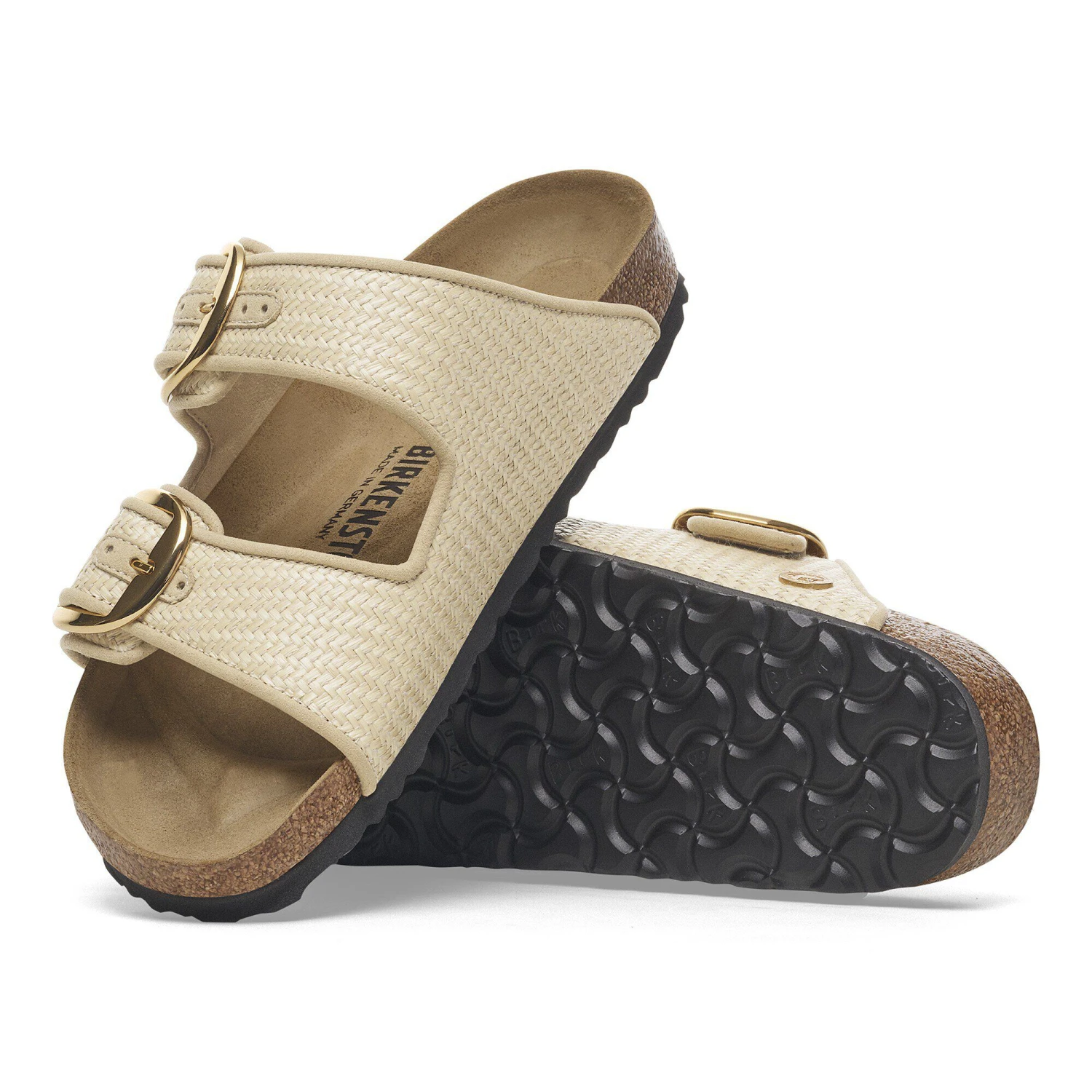 Birkenstock Arizona Big Buckle Textile Raffia Naturale 7 Birkenstock Arizona Big Buckle Textile Raffia Naturale - Image 7