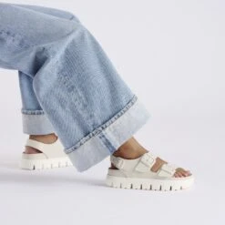 Milano Chunky Leather Eggshell -Birkenstock Sale Store 1029074 f look f