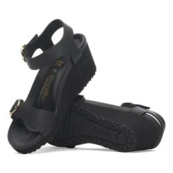 Soley Ring-Buckle Leather Black -Birkenstock Sale Store 1029091 sole