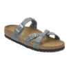 Birkenstock Franca Braided Oiled Leather Basalt Gray