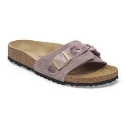 Birkenstock Oita Braided Suede Leather Faded Purple
