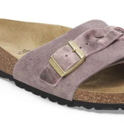 Birkenstock Oita Braided Suede Leather Faded Purple -Birkenstock Sale Store 1029104 detail 1