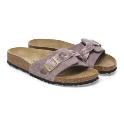 Birkenstock Oita Braided Suede Leather Faded Purple -Birkenstock Sale Store 1029104 pair