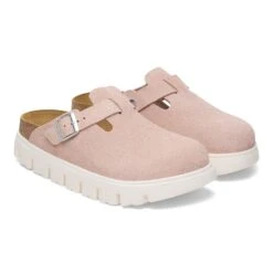 Boston Chunky Suede Leather Light Rose -Birkenstock Sale Store 1029125 pair