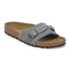 Birkenstock Oita Braided Suede Leather Basalt Gray