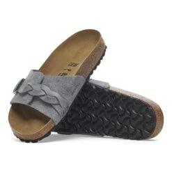 Birkenstock Oita Braided Suede Leather Basalt Gray -Birkenstock Sale Store 1029130 sole