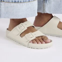 Birkenstock Arizona Leather Eggshell -Birkenstock Sale Store 1029147 f closeup f