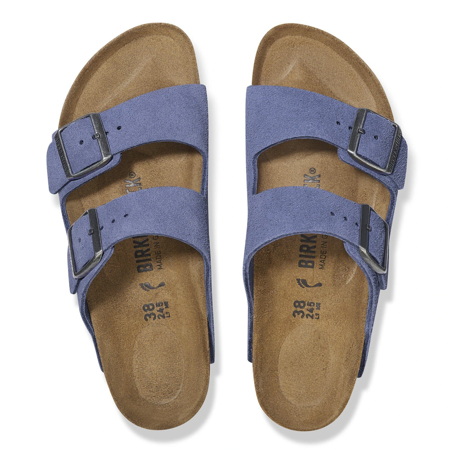 Birkenstock Arizona Suede Leather Purple Dusk 2 Birkenstock Arizona Suede Leather Purple Dusk - Image 2