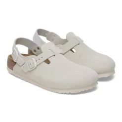 Birkenstock Tokio Suede Leather Antique White -Birkenstock Sale Store 1029198 pair
