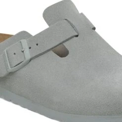 Birkenstock Boston Suede Leather Pure Sage -Birkenstock Sale Store 1029212 detail 1