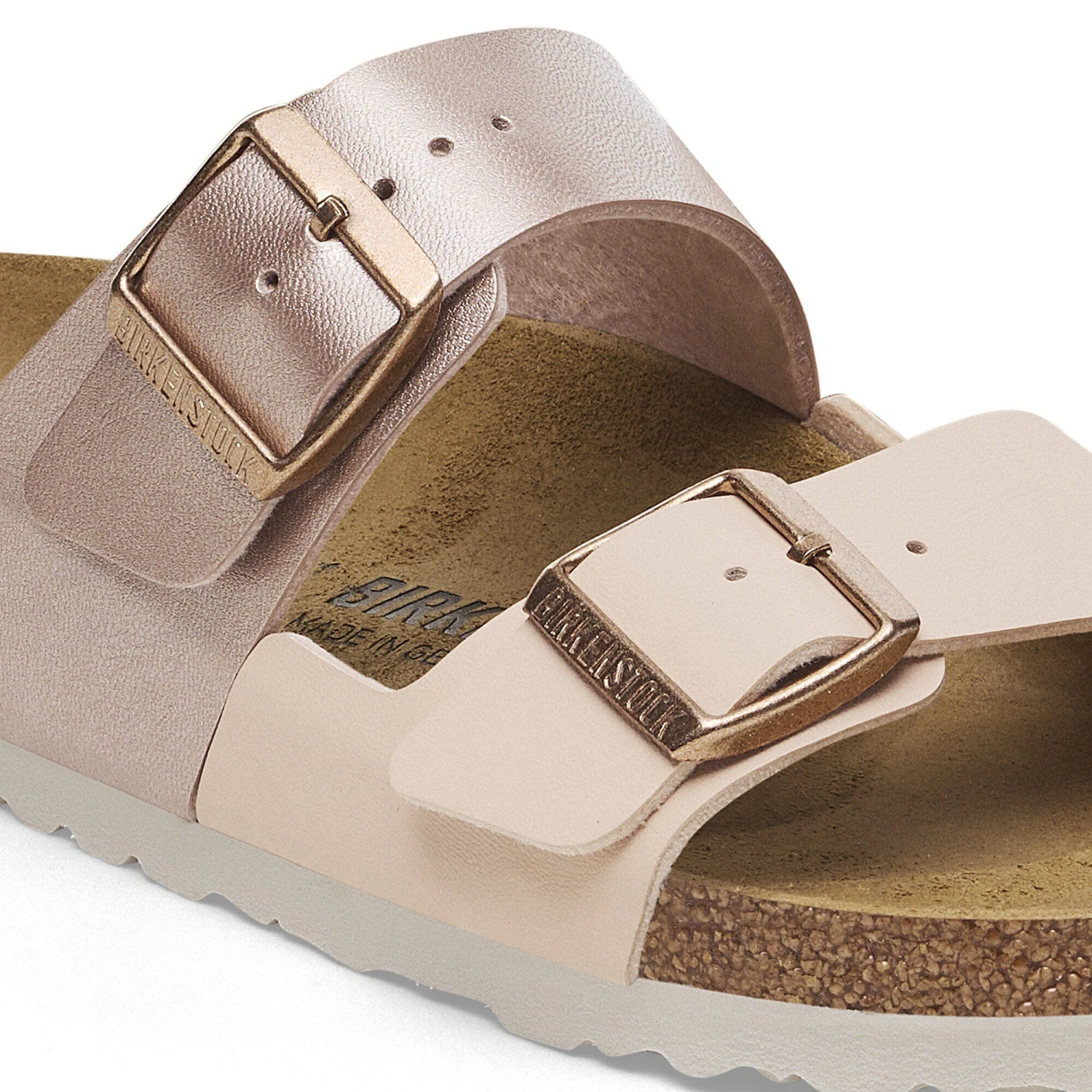 Birkenstock Arizona Split Birko-Flor New Beige/Copper 4 Birkenstock Arizona Split Birko-Flor New Beige/Copper - Image 4