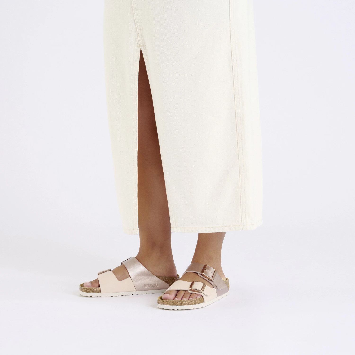 Birkenstock Arizona Split Birko-Flor New Beige/Copper 5 Birkenstock Arizona Split Birko-Flor New Beige/Copper - Image 5