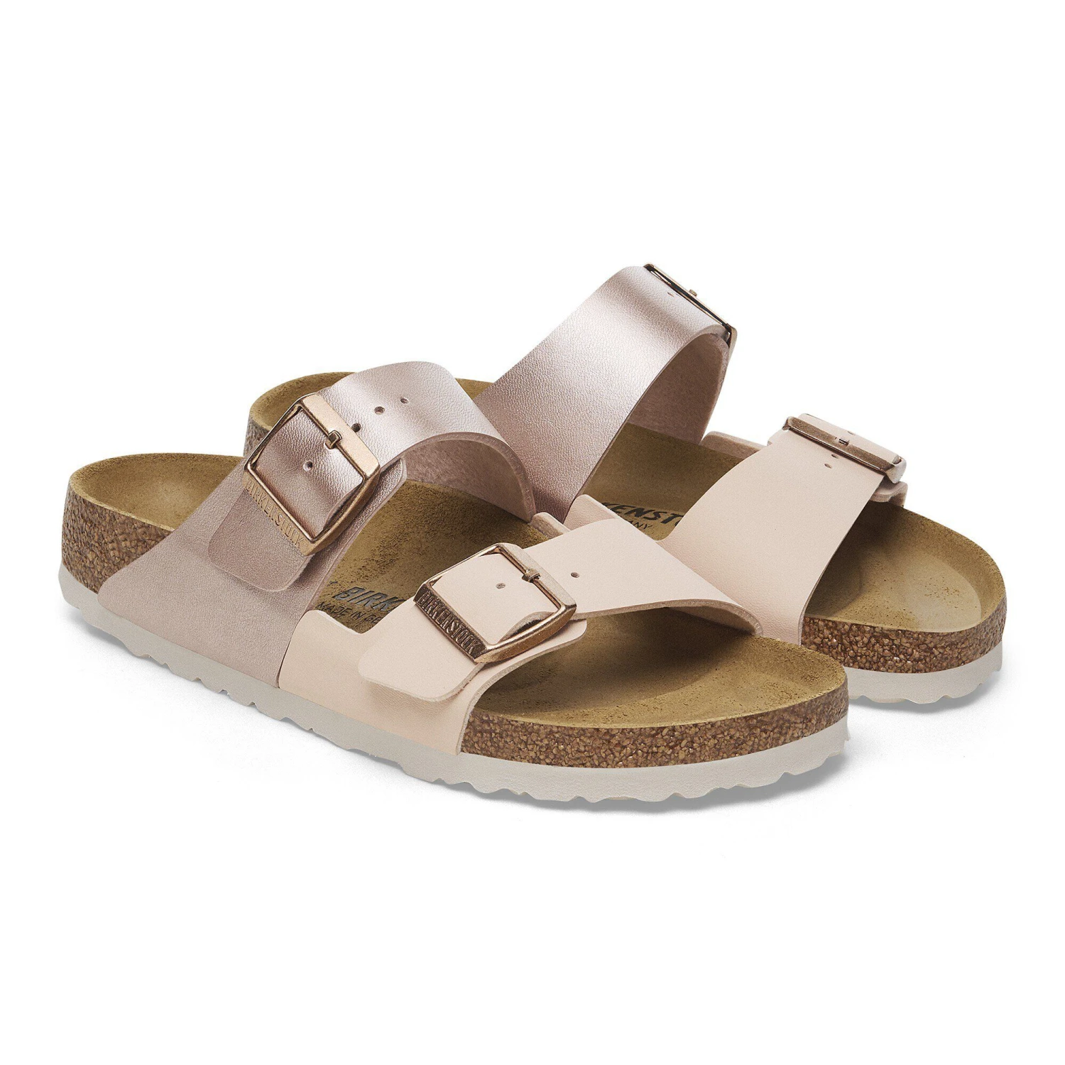 Birkenstock Arizona Split Birko-Flor New Beige/Copper 6 Birkenstock Arizona Split Birko-Flor New Beige/Copper - Image 6