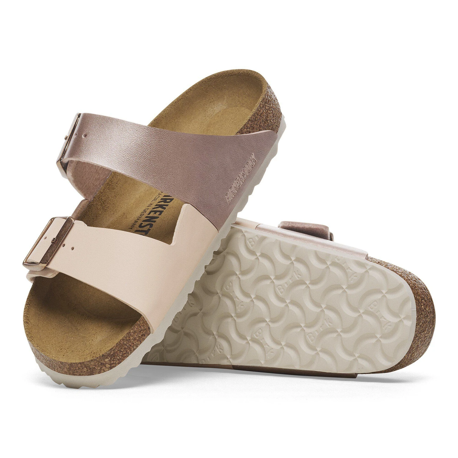 Birkenstock Arizona Split Birko-Flor New Beige/Copper 7 Birkenstock Arizona Split Birko-Flor New Beige/Copper - Image 7
