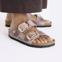 Birkenstock Arizona Big Buckle Oiled Leather Lavender 11 Birkenstock Arizona Big Buckle Oiled Leather Lavender -Birkenstock Sale Store 1029266 f closeup f