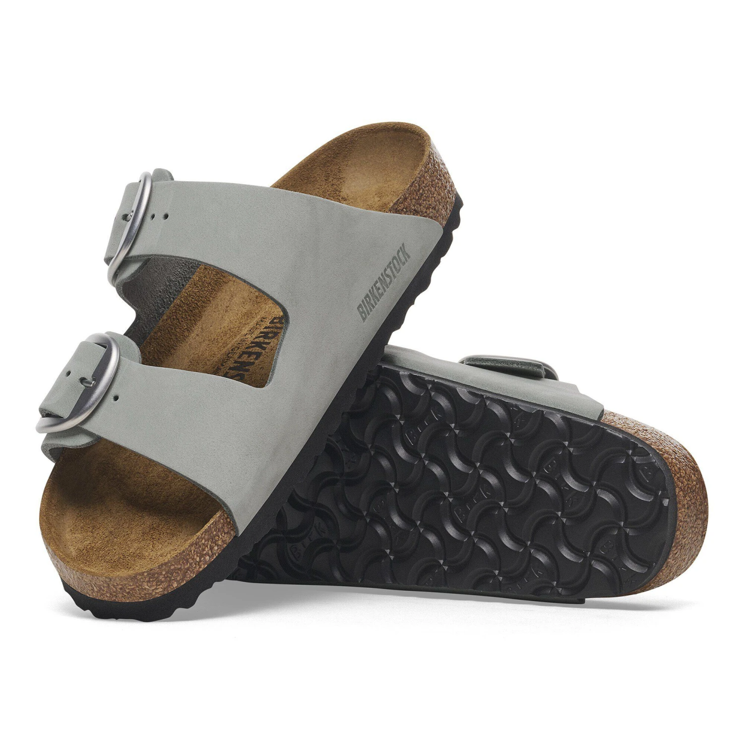 Birkenstock Arizona Big Buckle Nubuck Leather Pure Sage 5 Birkenstock Arizona Big Buckle Nubuck Leather Pure Sage - Image 5