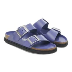 Birkenstock Arizona Droplet Buckle Natural Leather Patent High Shine Purple Dusk -Birkenstock Sale Store 1029347 pair