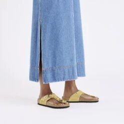 Birkenstock Gizeh Rivets Suede Leather Ochre 13 Birkenstock Gizeh Rivets Suede Leather Ochre -Birkenstock Sale Store 1029350 f look f