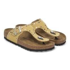 Birkenstock Gizeh Rivets Suede Leather Ochre 14 Birkenstock Gizeh Rivets Suede Leather Ochre -Birkenstock Sale Store 1029350 pair