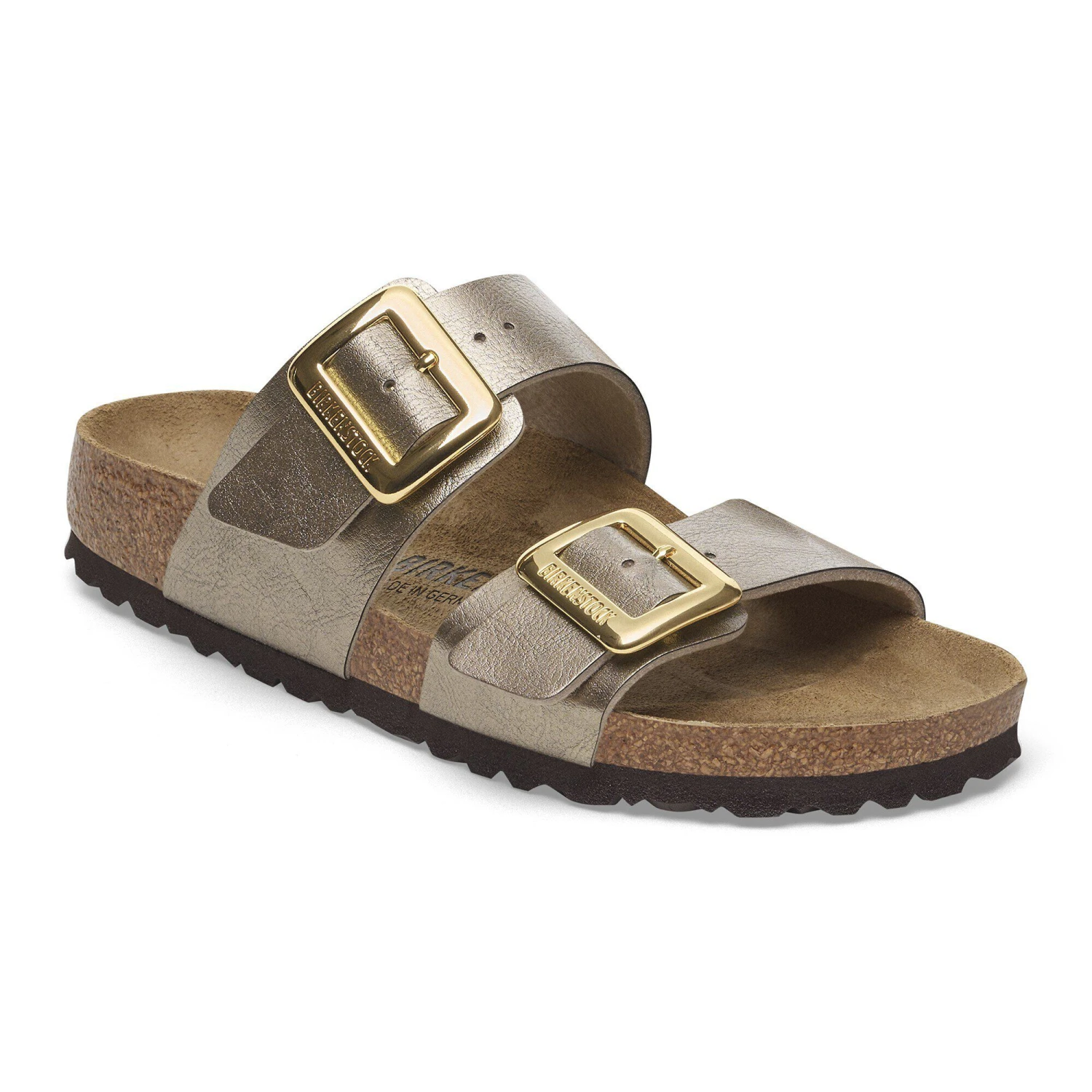 Birkenstock Sydney Luxe Buckle Birko-Flor Graceful Taupe 1 Birkenstock Sydney Luxe Buckle Birko-Flor Graceful Taupe