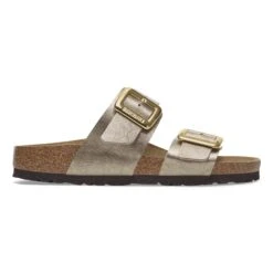 Birkenstock Sydney Luxe Buckle Birko-Flor Graceful Taupe 10 Birkenstock Sydney Luxe Buckle Birko-Flor Graceful Taupe -Birkenstock Sale Store 1029356 side