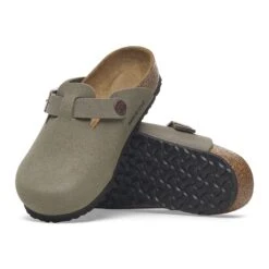 Birkenstock Boston Kids Birkibuc Stone -Birkenstock Sale Store 1029357 sole