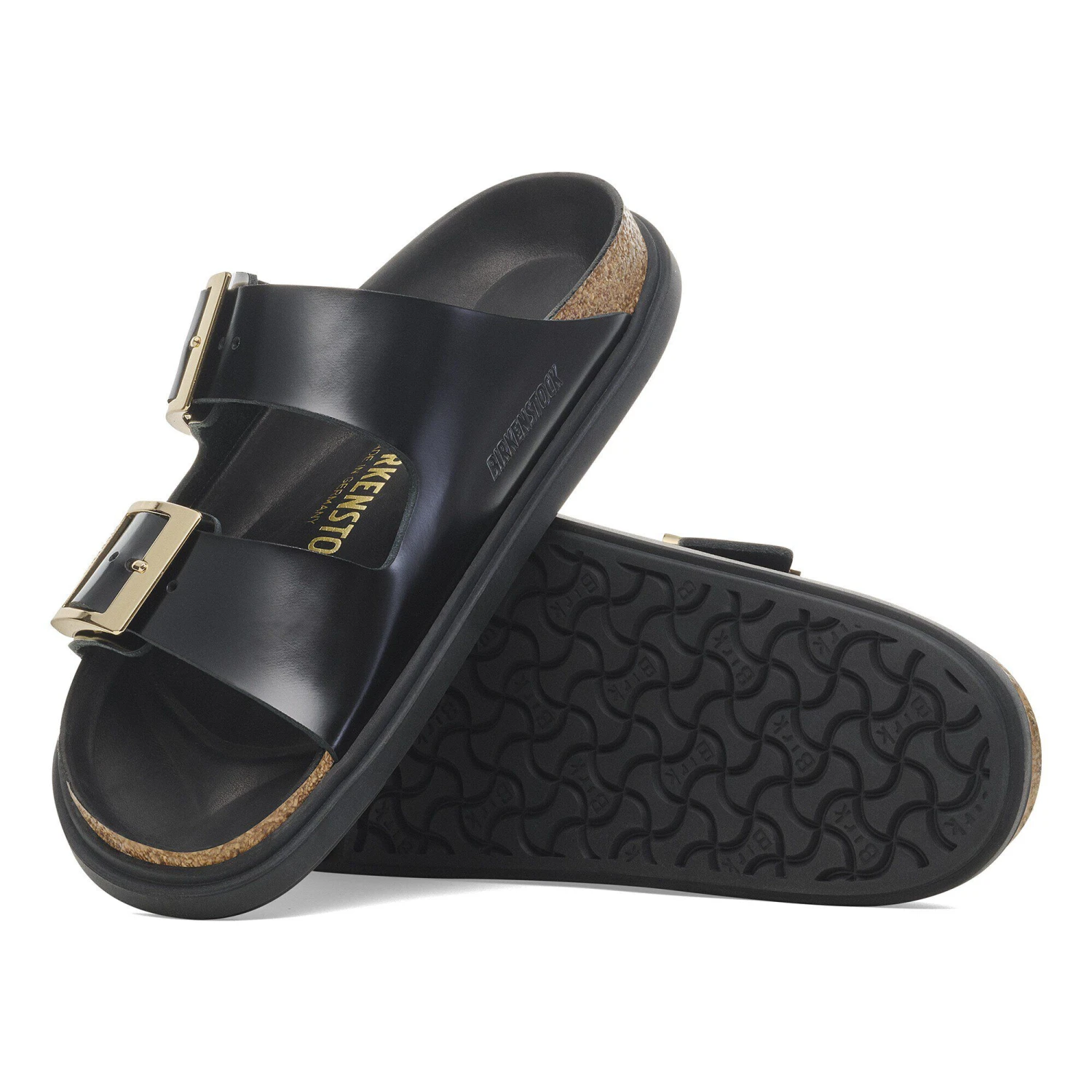 Birkenstock Arizona Droplet Buckle Natural Leather Patent High Shine Black 6 Birkenstock Arizona Droplet Buckle Natural Leather Patent High Shine Black - Image 6