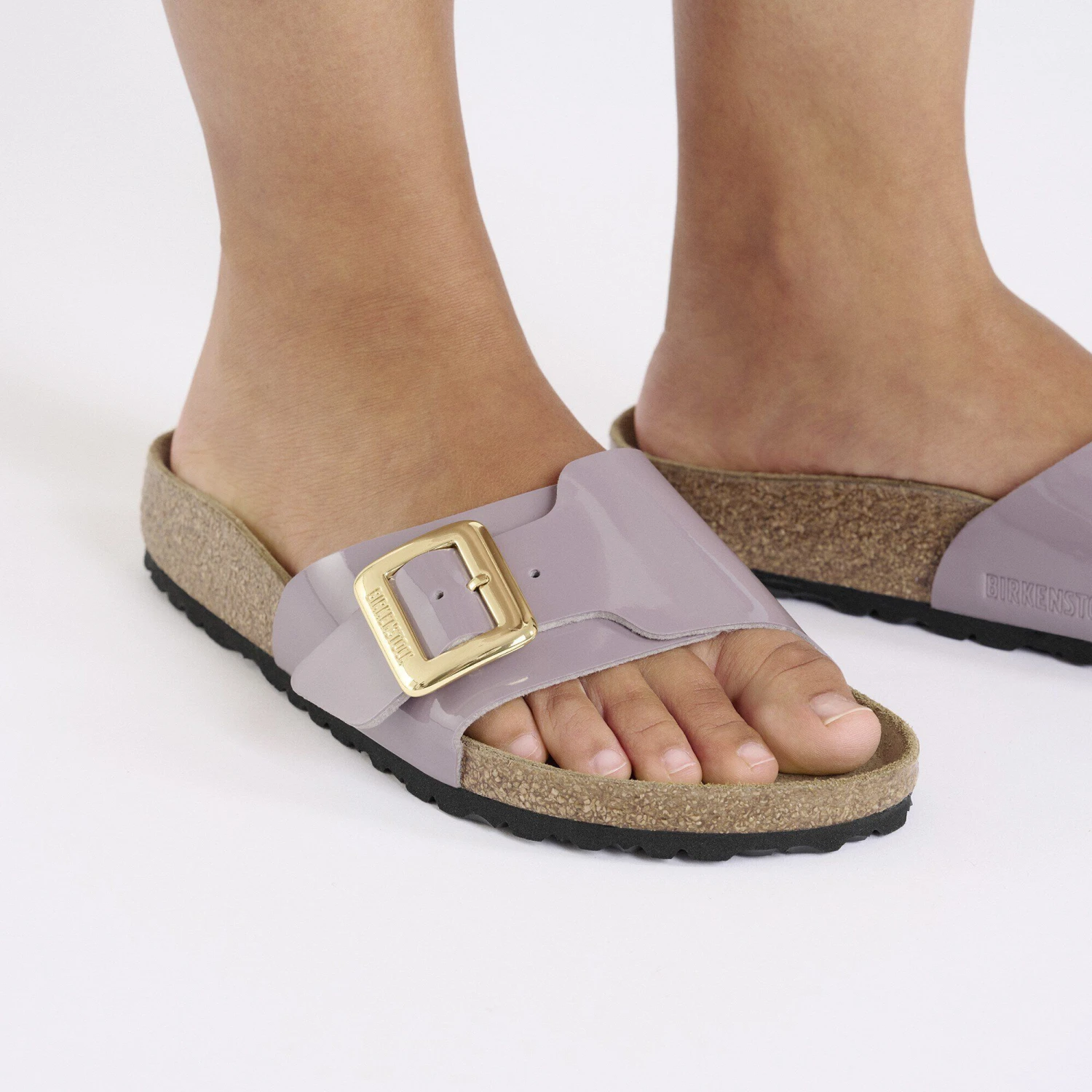 Birkenstock Catalina Luxe Buckle Birko-Flor Patent Patent Faded Purple 7 Birkenstock Catalina Luxe Buckle Birko-Flor Patent Patent Faded Purple - Image 7