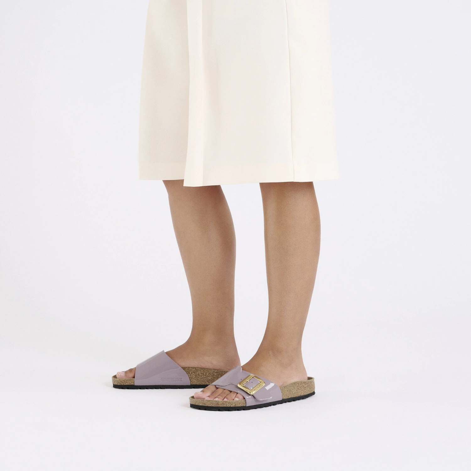 Birkenstock Catalina Luxe Buckle Birko-Flor Patent Patent Faded Purple 4 Birkenstock Catalina Luxe Buckle Birko-Flor Patent Patent Faded Purple - Image 4