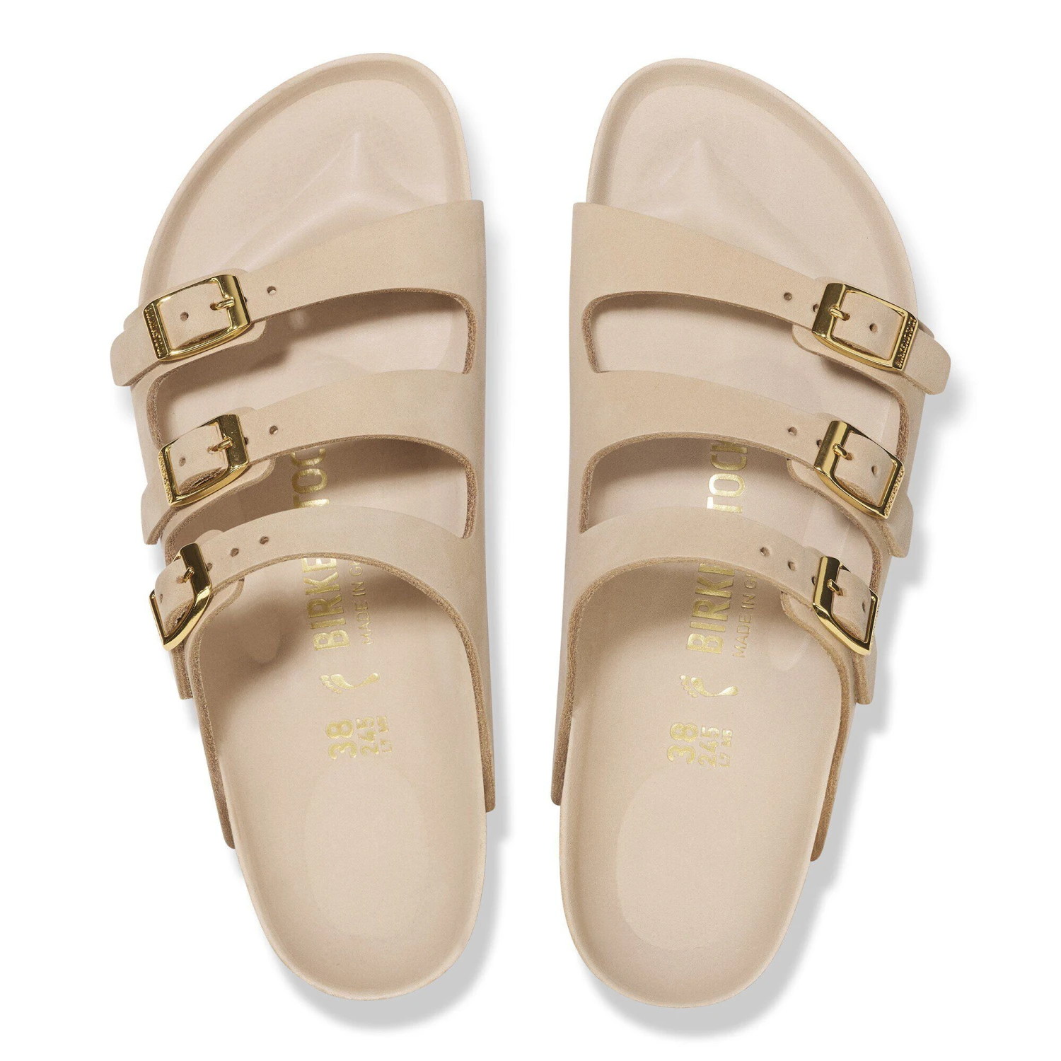 Birkenstock Florida Nubuck Leather Sandcastle 2 Birkenstock Florida Nubuck Leather Sandcastle - Image 2