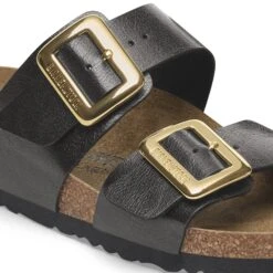 Birkenstock Sydney Luxe Buckle Birko-Flor Graceful Licorice 13 Birkenstock Sydney Luxe Buckle Birko-Flor Graceful Licorice -Birkenstock Sale Store 1029379 detail 1