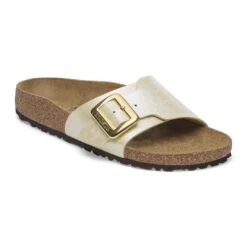 Birkenstock Catalina Luxe Buckle Birko-Flor Graceful Pearl White