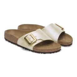 Birkenstock Catalina Luxe Buckle Birko-Flor Graceful Pearl White 12 Birkenstock Catalina Luxe Buckle Birko-Flor Graceful Pearl White -Birkenstock Sale Store 1029382 pair