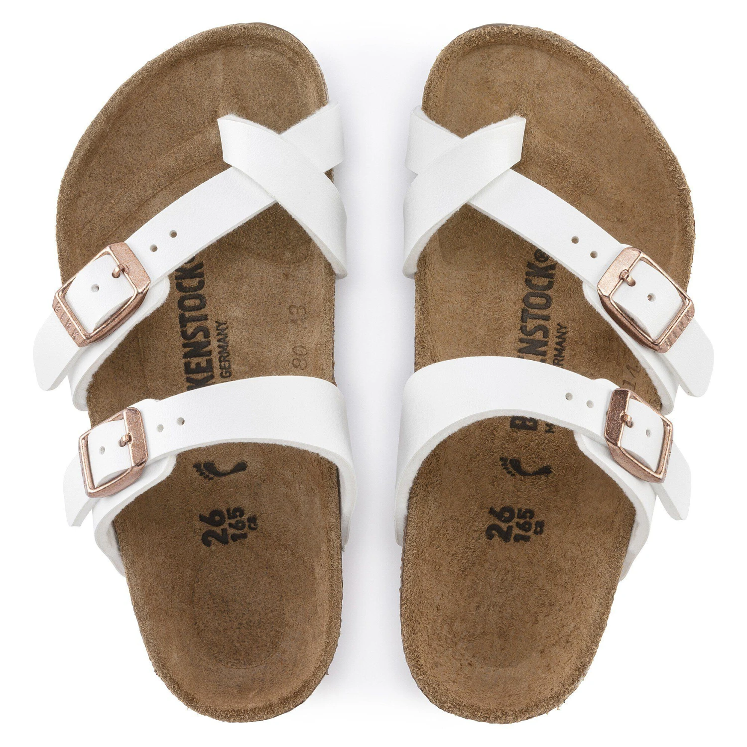 Birkenstock Mayari Kids Birko-Flor White 2 Birkenstock Mayari Kids Birko-Flor White - Image 2