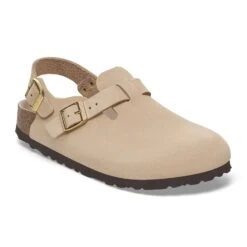 Birkenstock Tokio Nubuck Leather Sandcastle
