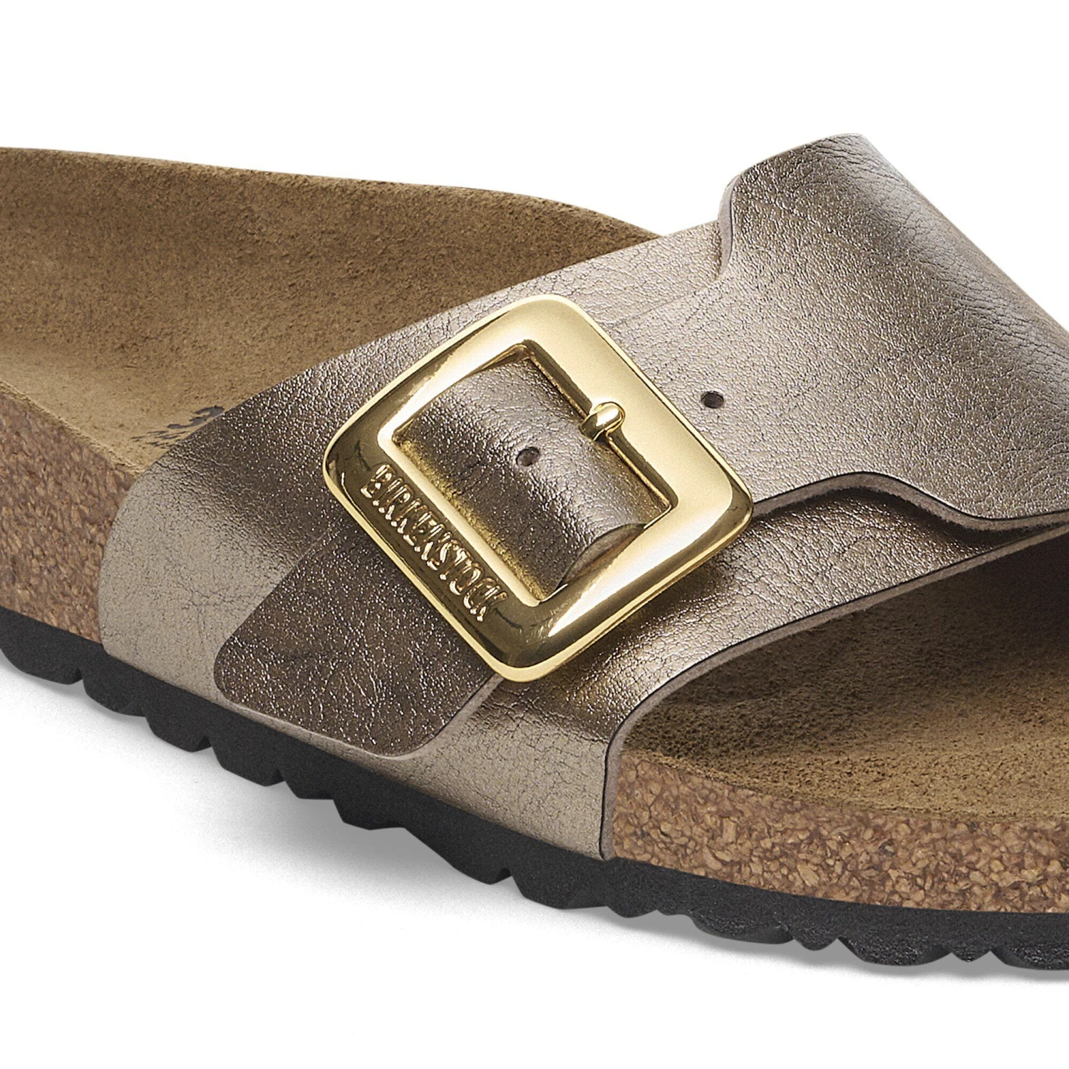 Birkenstock Catalina Luxe Buckle Birko-Flor Graceful Taupe 7 Birkenstock Catalina Luxe Buckle Birko-Flor Graceful Taupe - Image 7