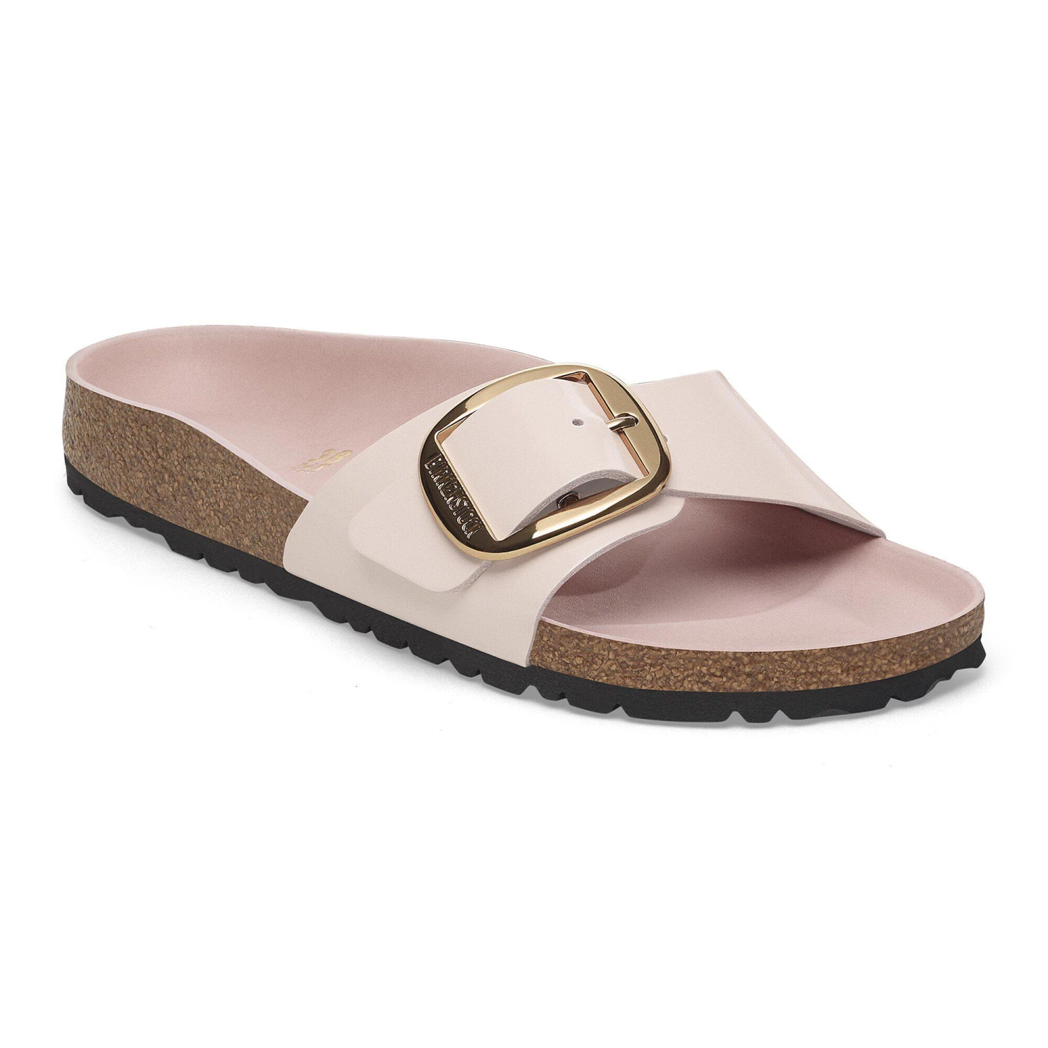 Birkenstock Madrid Big Buckle Natural Leather Patent High-Shine Light Rose 1 Birkenstock Madrid Big Buckle Natural Leather Patent High-Shine Light Rose
