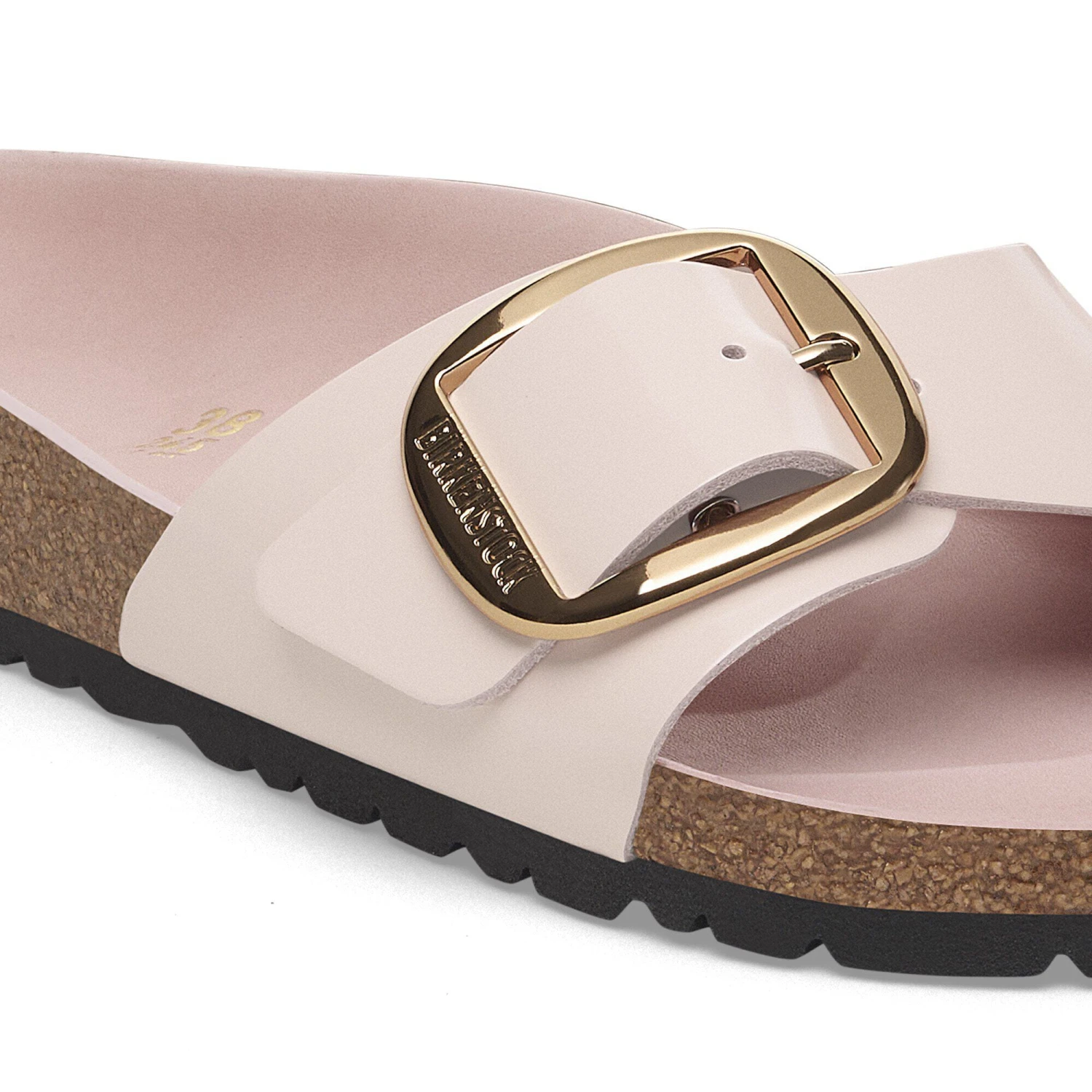 Birkenstock Madrid Big Buckle Natural Leather Patent High-Shine Light Rose 4 Birkenstock Madrid Big Buckle Natural Leather Patent High-Shine Light Rose - Image 4