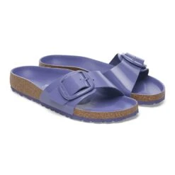 Birkenstock Madrid Big Buckle Natural Leather Patent High Shine Purple Dusk -Birkenstock Sale Store 1029422 pair