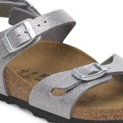 Birkenstock Rio Kids Birko-Flor Sparkling Light Silver -Birkenstock Sale Store 1029423 detail 1