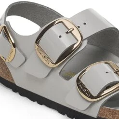 Birkenstock Milano Big Buckle Natural Leather Patent High Shine Stone Coin 12 Birkenstock Milano Big Buckle Natural Leather Patent High Shine Stone Coin -Birkenstock Sale Store 1029432 detail 1