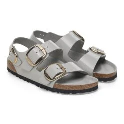 Birkenstock Milano Big Buckle Natural Leather Patent High Shine Stone Coin 13 Birkenstock Milano Big Buckle Natural Leather Patent High Shine Stone Coin -Birkenstock Sale Store 1029432 pair