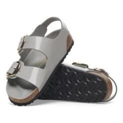 Birkenstock Milano Big Buckle Natural Leather Patent High Shine Stone Coin 14 Birkenstock Milano Big Buckle Natural Leather Patent High Shine Stone Coin -Birkenstock Sale Store 1029432 sole