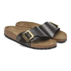 Birkenstock Catalina Luxe Buckle Birko-Flor Graceful Licorice -Birkenstock Sale Store 1029435 pair